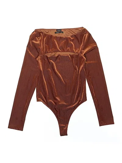 Pre-owned Out From Under Bodysuit In Brown