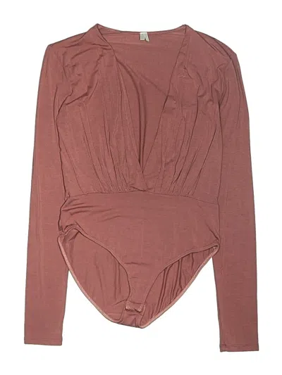 Pre-owned Out From Under Bodysuit In Brown