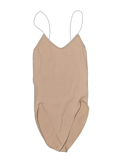 Pre-owned Out From Under Bodysuit In Brown