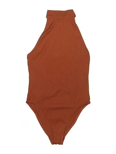 Pre-owned Out From Under Bodysuit In Brown