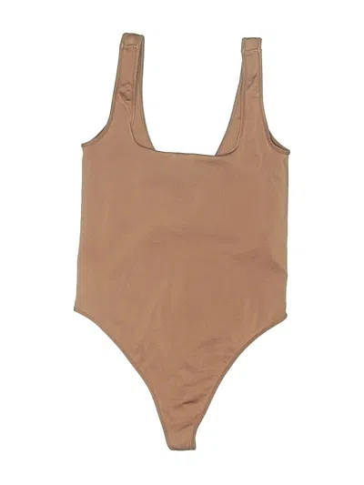 Pre-owned Out From Under Bodysuit In Brown