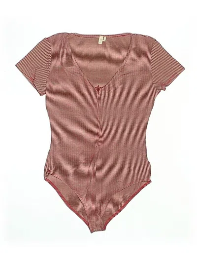 Pre-owned Out From Under Bodysuit In Burgundy