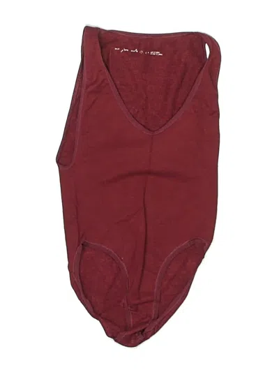 Pre-owned Out From Under Bodysuit In Burgundy