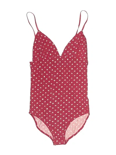 Pre-owned Out From Under Bodysuit In Burgundy