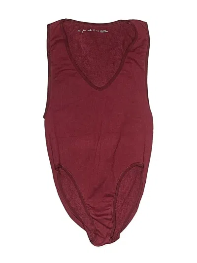 Pre-owned Out From Under Bodysuit In Burgundy