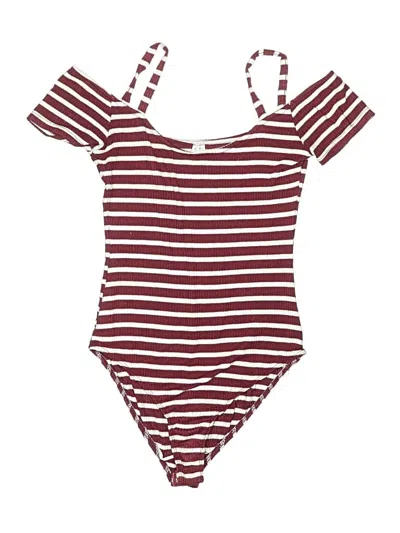 Pre-owned Out From Under Bodysuit In Burgundy