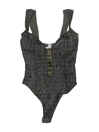 Pre-owned Out From Under Bodysuit In Gray