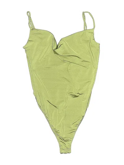 Pre-owned Out From Under Bodysuit In Green