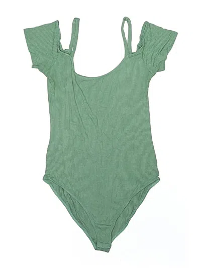Pre-owned Out From Under Bodysuit In Green