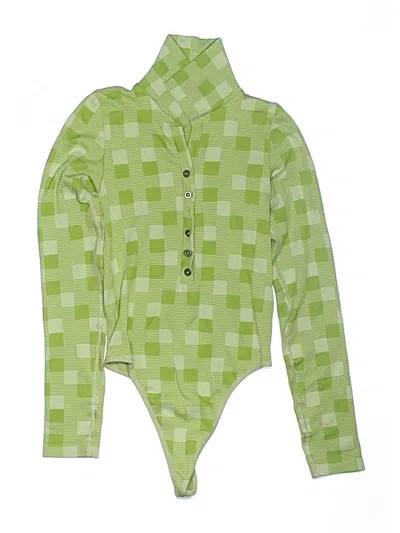 Pre-owned Out From Under Bodysuit In Green