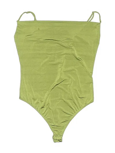 Pre-owned Out From Under Bodysuit In Green