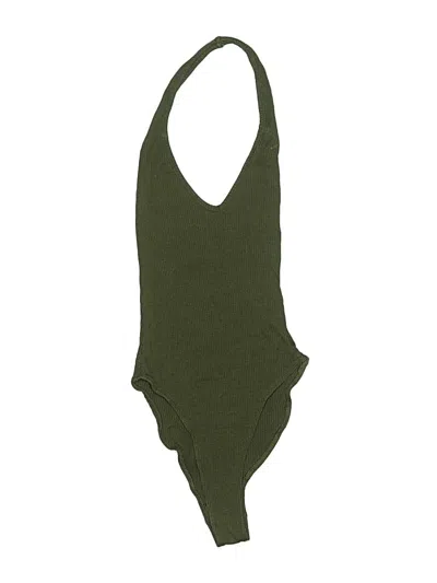Pre-owned Out From Under Bodysuit In Green