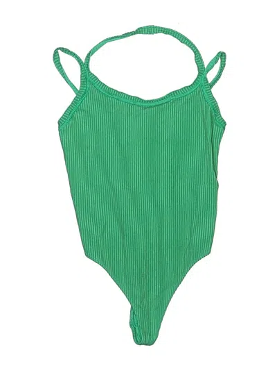 Pre-owned Out From Under Bodysuit In Green