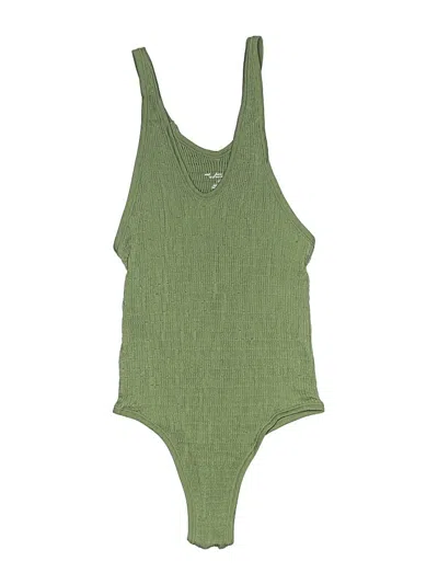 Pre-owned Out From Under Bodysuit In Green