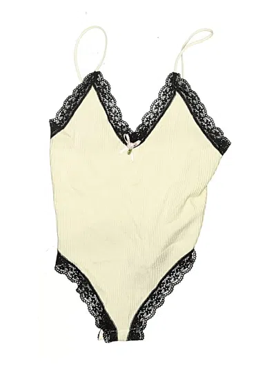 Pre-owned Out From Under Bodysuit In Ivory