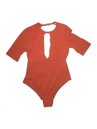 Pre-owned Out From Under Bodysuit In Orange
