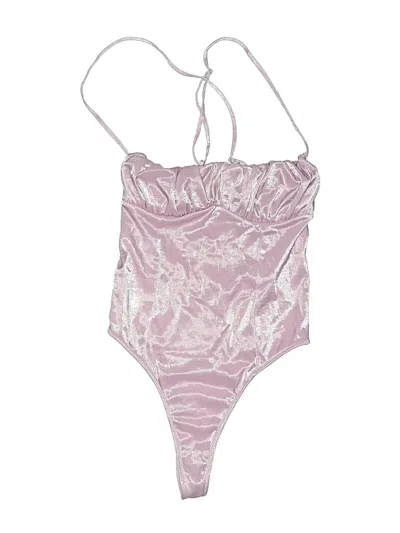 Pre-owned Out From Under Bodysuit In Pink