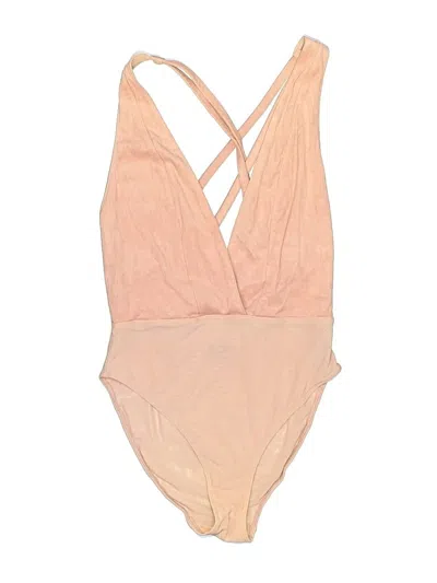 Pre-owned Out From Under Bodysuit In Pink