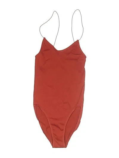 Pre-owned Out From Under Bodysuit In Red