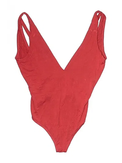 Pre-owned Out From Under Bodysuit In Red