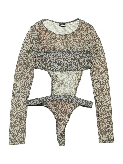 Pre-owned Out From Under Bodysuit In Silver