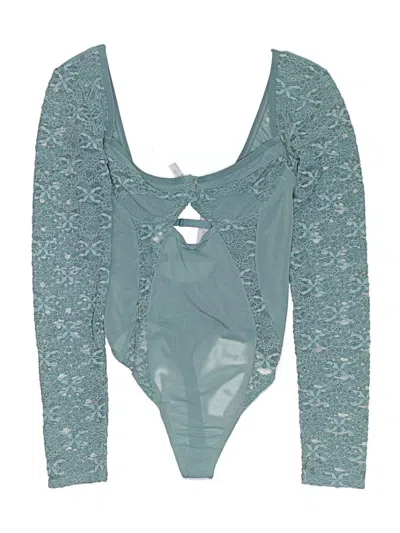 Pre-owned Out From Under Bodysuit In Teal