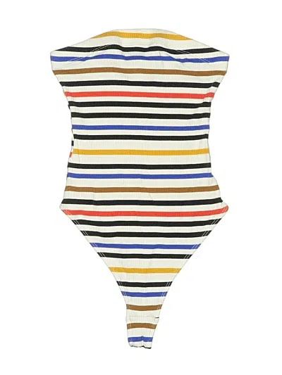 Pre-owned Out From Under Bodysuit In White