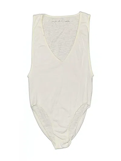Pre-owned Out From Under Bodysuit In White