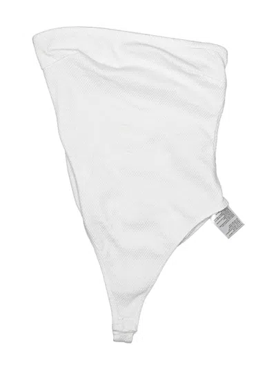 Pre-owned Out From Under Bodysuit In White