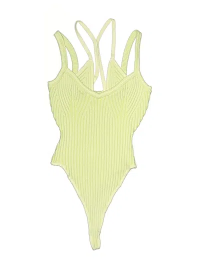 Pre-owned Out From Under Bodysuit In Yellow