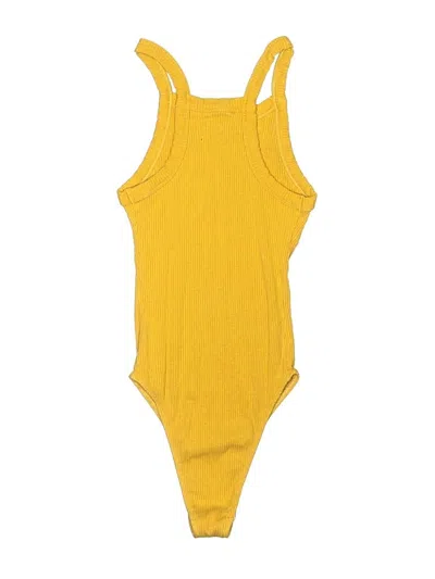 Pre-owned Out From Under Bodysuit In Yellow