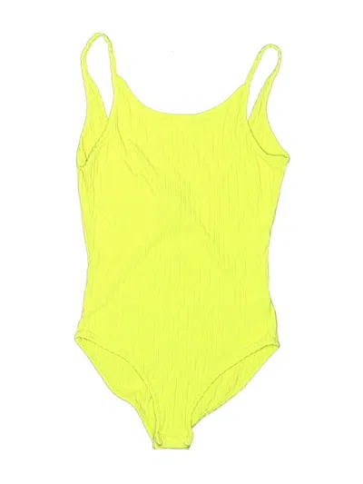 Pre-owned Out From Under Bodysuit In Yellow