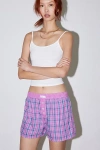 Out From Under Lounge Boxer Short In Blush, Women's At Urban Outfitters