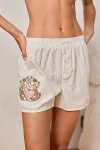 Out From Under Boxer Short In Cream, Women's At Urban Outfitters