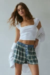 Out From Under Boxer Short In Green, Women's At Urban Outfitters