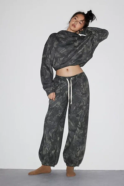 Out From Under Brenda Camo Jogger Sweatpant In Olive, Women's At Urban Outfitters