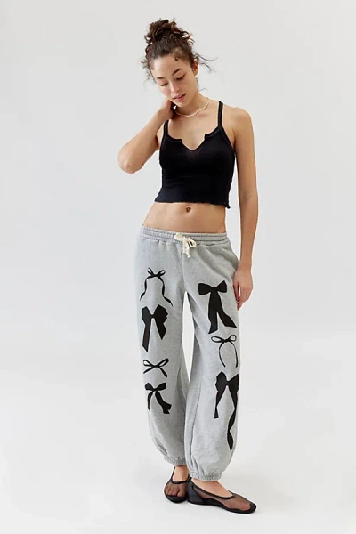 Out From Under Brenda Graphic Jogger Sweatpant In Grey, Women's At Urban Outfitters