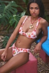 Out From Under Britney Bralette Bikini Top In Pink Strawberry, Women's At Urban Outfitters In Pink Strawberry