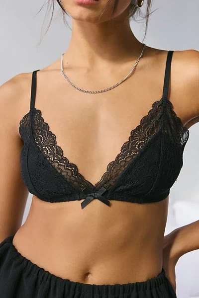 Out From Under Camilla Lace Triangle Bra In Black, Women's At Urban Outfitters