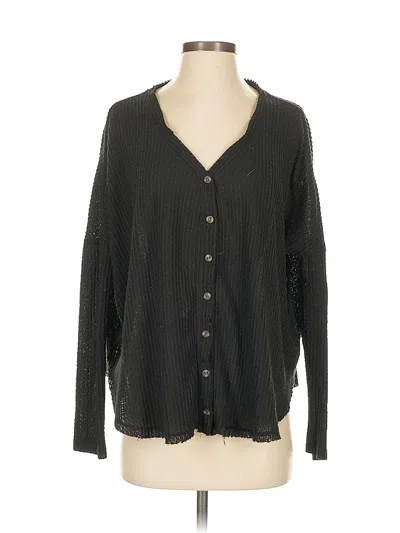 Pre-owned Out From Under Cardigan Sweater In Black