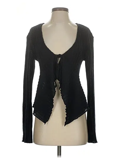 Pre-owned Out From Under Cardigan Sweater In Black