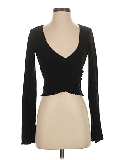 Pre-owned Out From Under Cardigan Sweater In Black