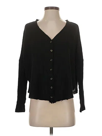 Pre-owned Out From Under Cardigan Sweater In Black