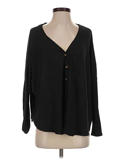 Pre-owned Out From Under Cardigan Sweater In Black