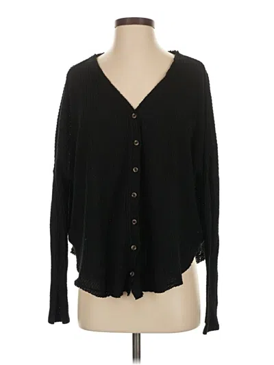 Pre-owned Out From Under Cardigan Sweater In Black