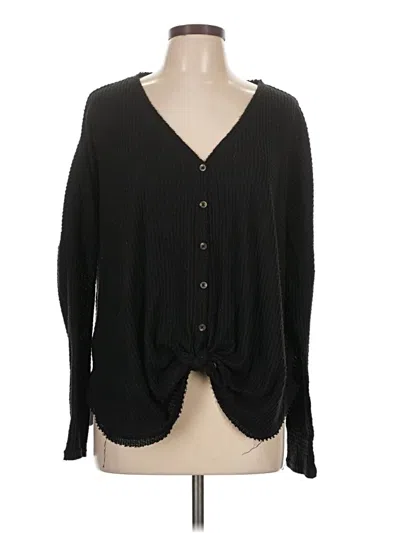 Pre-owned Out From Under Cardigan Sweater In Black