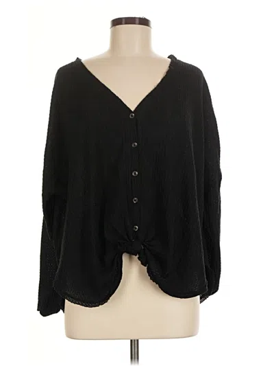 Pre-owned Out From Under Cardigan Sweater In Black