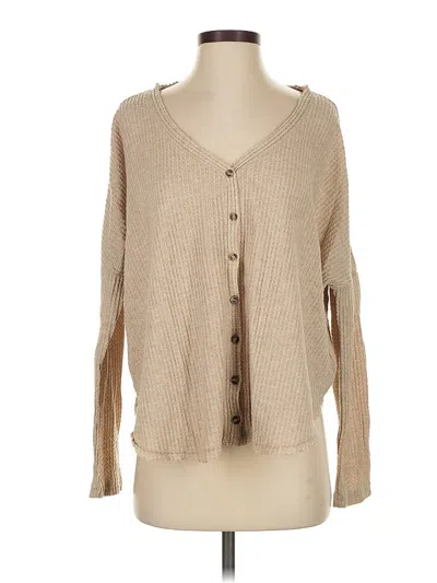 Pre-owned Out From Under Cardigan Sweater In Brown
