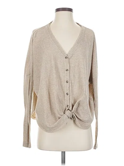 Pre-owned Out From Under Cardigan Sweater In Brown