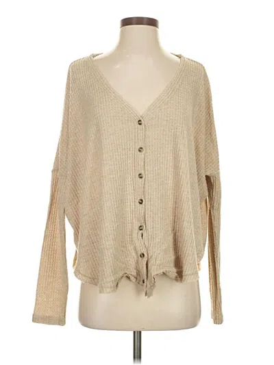 Pre-owned Out From Under Cardigan Sweater In Brown